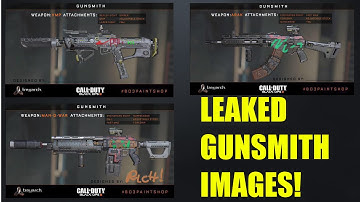 Black Ops 3 Leaked Gunsmith Gameplay Images! Gun Names, Attachments & More! (BO3 MP info)