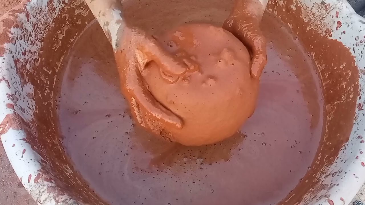 ASMR|| Super soft dusty red dirt new shape relaxing mouthwatering yummy paste play 💯 