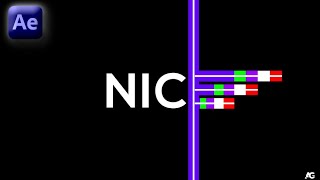 After Effect Tutorial - Cool looking text animation - No Plugins.[ With Project Files ]