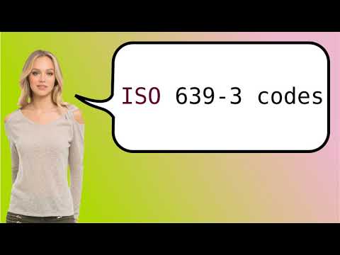 Como dizer 'Códigos ISO 639-3' em ingles?