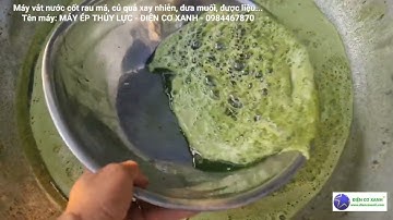 Máy ép thủy lực dùng vắt nước cốt rau má, củ quả xay nhiễn, dưa muối - Điện Cơ Xanh - 0984467870