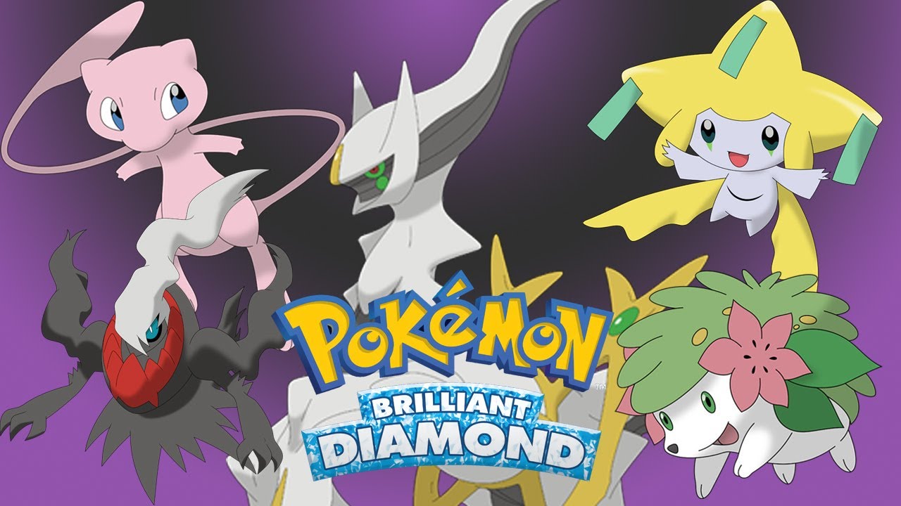 Pokémon Brilliant Diamond Obtaining Mew, Jirachi, Darkrai, Shaymin and Arceus YouTube
