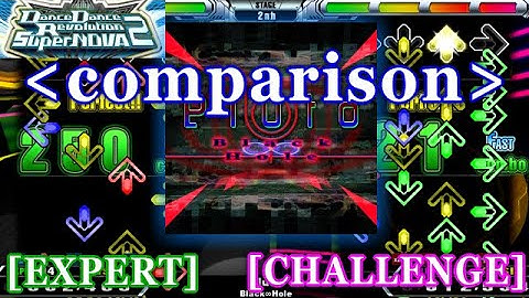 【DDR SN2】 Pluto [EXPERT / CHALLENGE] 譜面確認＋Comparison