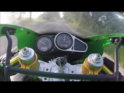 Kawasaki zx9r acceleration 0-160   1080p