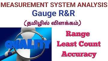 Measurement System Analysis | MSA | Automotive Quality Core Tools | Gauge R&R |Effective Time Tamil