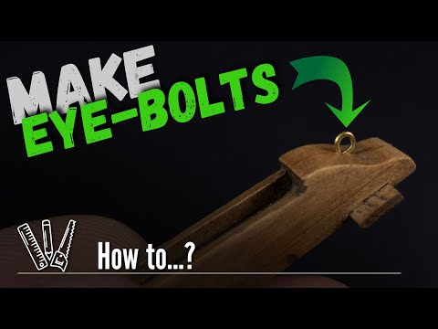 How to make eye bolts for your ship model?