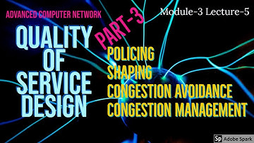Module-3 Lecture-5 QoS Design: Policing, Shaping, Congestion Avoidance, Congestion Management