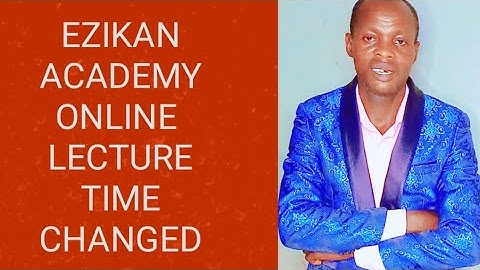 Time Table For ICAN Online Lecture May 2025 Diet Ezikan Academy