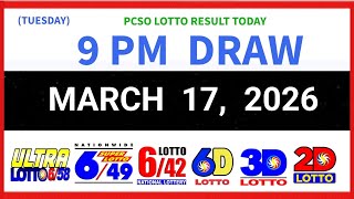 Lotto Result Today 9pm March 17 2026 PCSO
