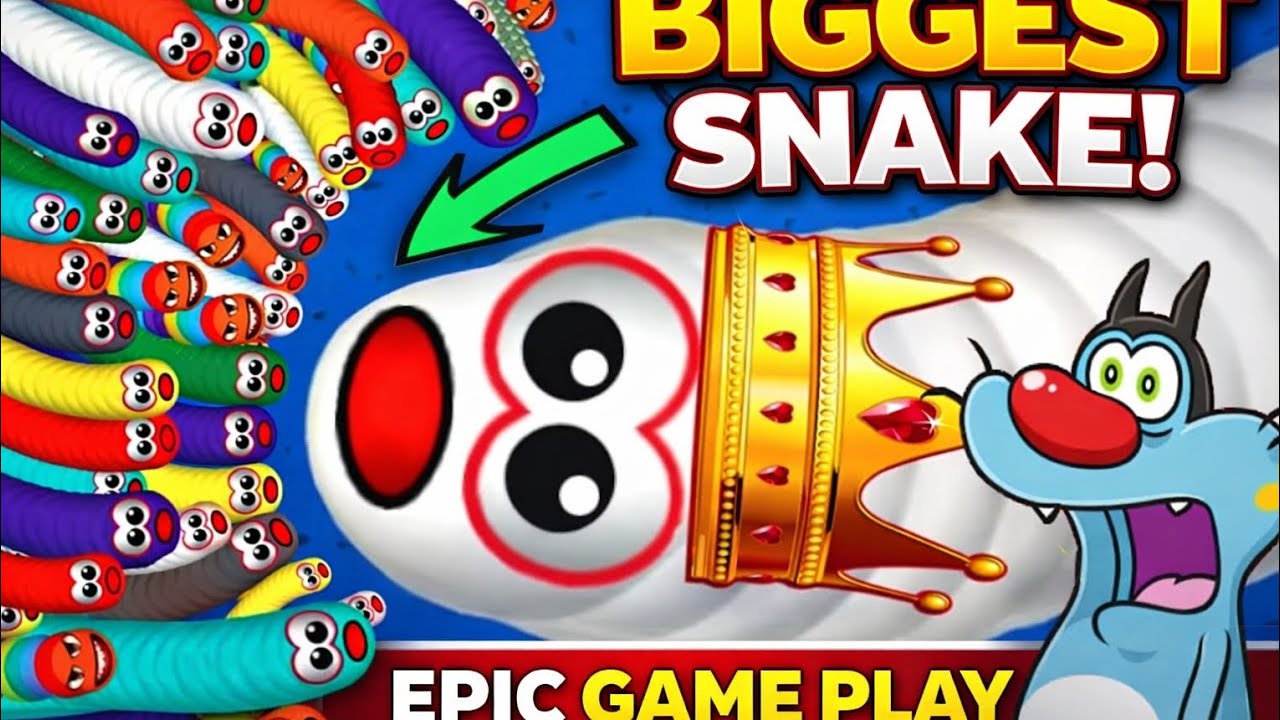 🐍 Worm Zone Snake Game Gameplay  | Biggest Snake Challenge!🔥 🎯🎮🎮🎯