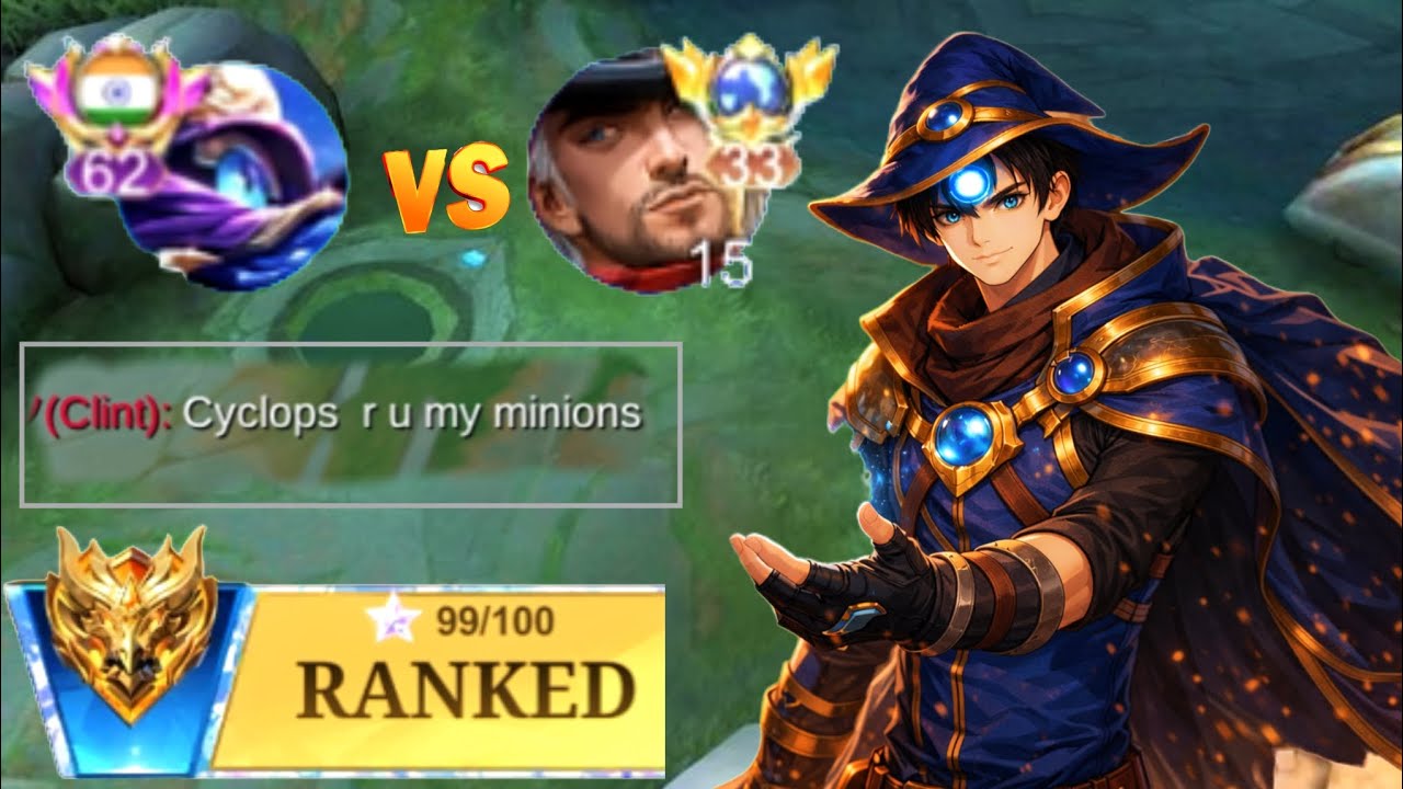 Cyclops vs Global Clint 😱 IMMORTAL Rank Showdown!