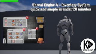 Unreal Engine 4 - Inventory System quick and simple in under 20 minutes