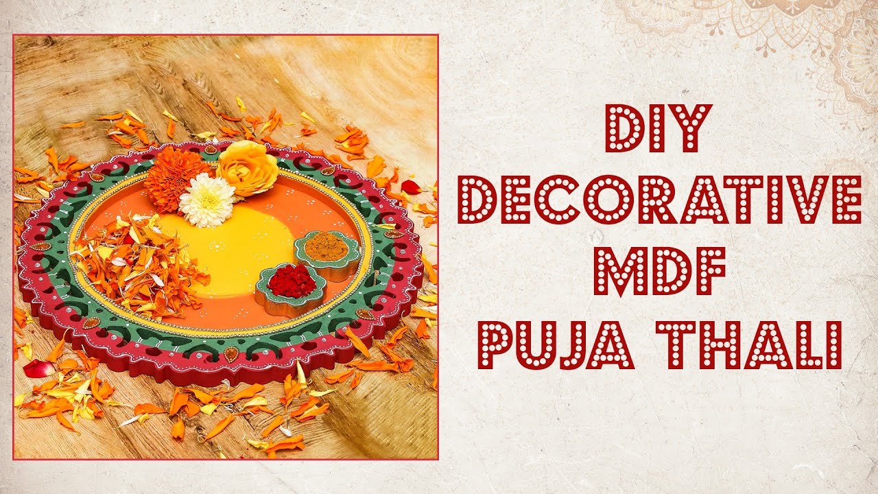 DIY Decorative MDF Puja Thali