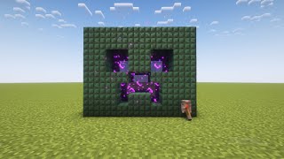 How To Make A Creeper Face Nether Portal In Minecraft