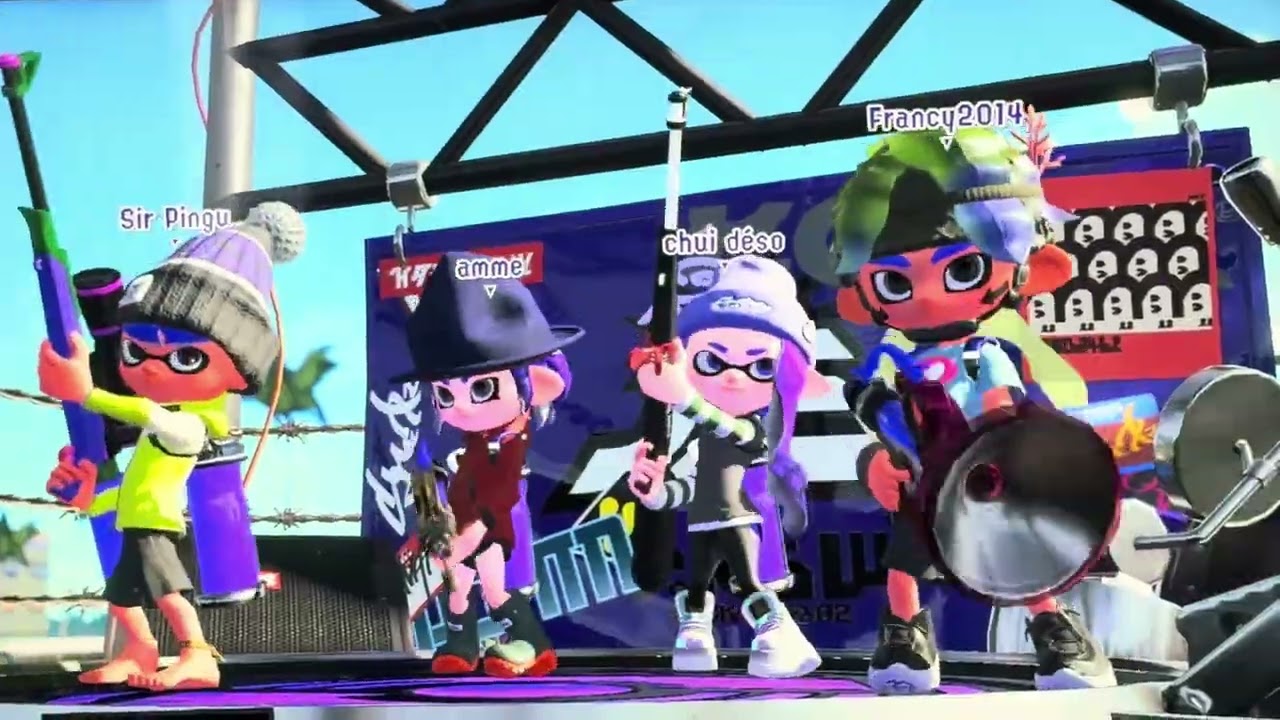 Splatoon turf war. Yellow side! 