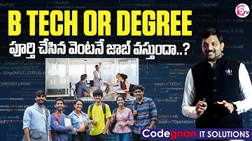 Will Companies Hire You Immediately After B.Tech or Degree? Codegnan’s Expert Breakdown | SumanTV