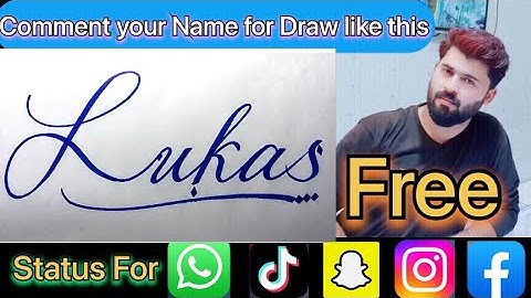 Lukas Name Signature Calligraphy Status | How to Cursive write with cut Marker #lukas @Lukas