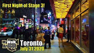 Hi guys, this is my downtown toronto night walk video filmed on july
31 2020, which was the first of stage 3 opening pandemic. i started
tor...