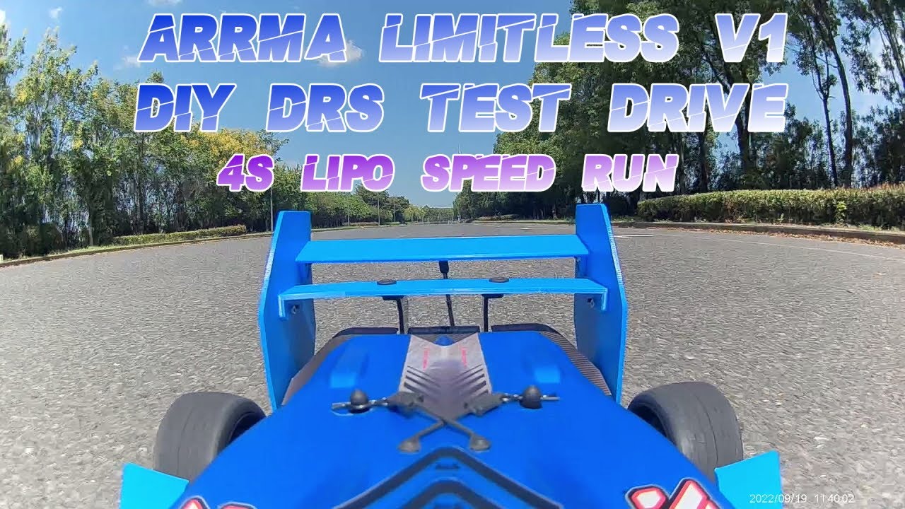 Arrma Limitless V1 DRS: Project Blue Dart. Speed run on 4S. - YouTube