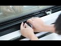 Automatic single chain window opener installation