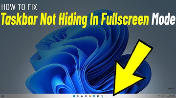 Fix Taskbar Not Hiding In Fullscreen Mode Windows 11 | How To Solve taskbar Appears in fullscreen ✔️