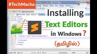 HTML5, CSS, JS - Installing Text Editors in Windows OS - (Tamil)(Tutorial) screenshot 3