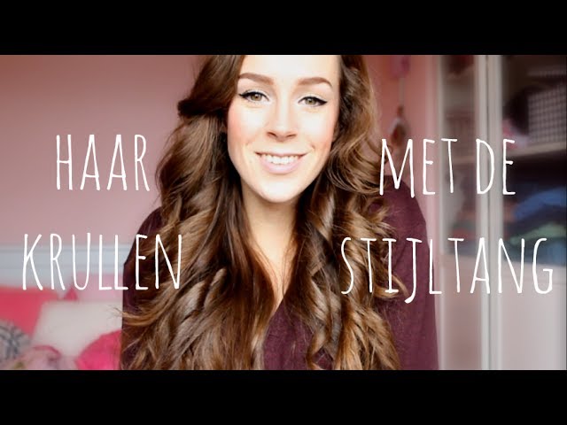 bod cilinder Doe mijn best Haar krullen met stijltang - YouTube