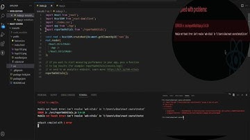 ERROR in /src/reportWebVitals.js 5:4-24Module not found: Error: Can
