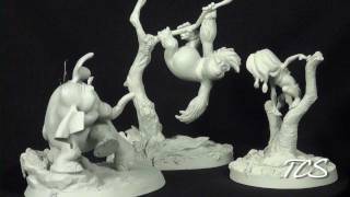 Wdcc Tarzan Tantor, Terk And Tarzan Marquettes