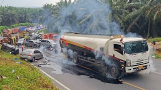 TERJADI MALAPETAKA JALAN LICIN || Truck Tergelincir Bikin Panik