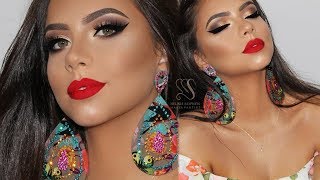 Cat Eyeliner & Red Lips DEMO ! Melissa Samways