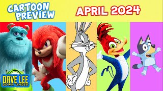 Every CARTOON MOVIE & SERIES in APRIL 2024 (Looney Tunes, Knuckles, Woody Woodpecker, Monsters Inc)