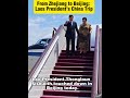 From Zhejiang to Beijing: Laos President’s China Trip