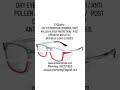 EYESafety DRY EYE RELIEF MOISTURE CHAMBER / ANTI POLLEN ALERGY PROTECTION @opticiansindis