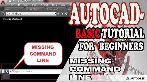 AUTOCAD - RESTORE MISSING COMMAND LINE BAR
