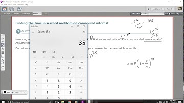 Finding the time in a word problem on compound interest