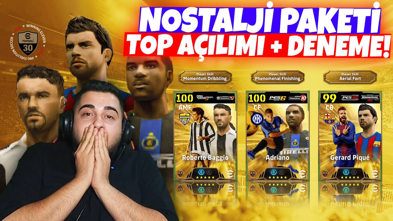 NOSTALJİ PAKETİ! 106 ADRIANO & PIQUE & BAGGIO TOP AÇILIMI + DENEME! 😍 eFootball Mobile 2025
