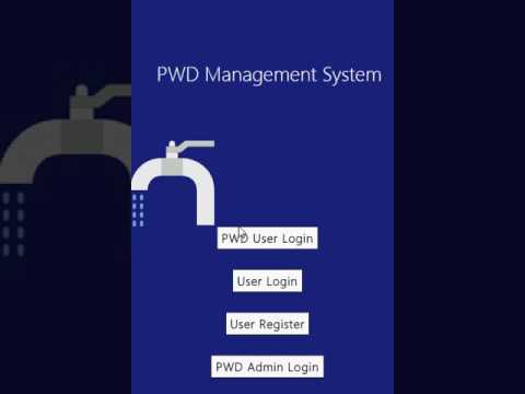 PWD APP - Mobile App For Water Complaint System