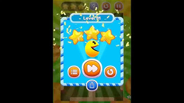 PAC-MAN Bounce -Puzzle Adventure level 31 Walkthrough Solution for 3 Stars