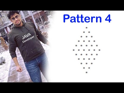 pattern in java # 4 | diamond pattern
