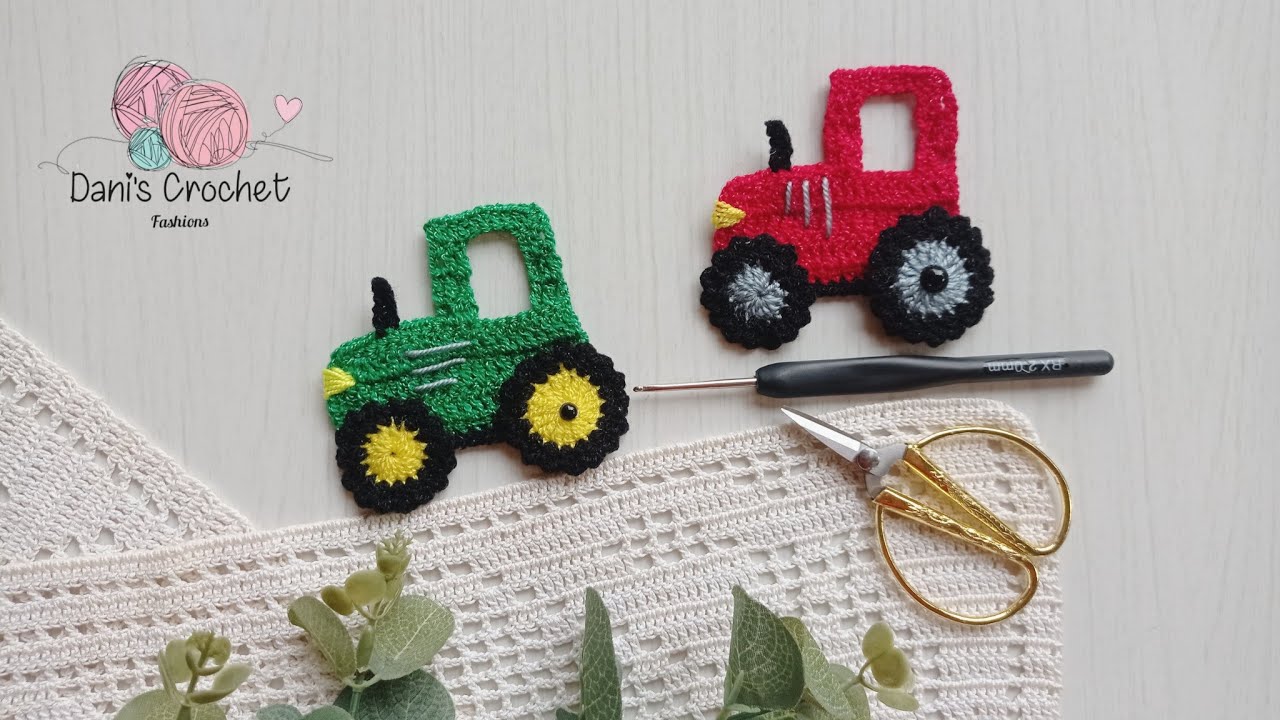 lo NUEVO 🚜| facil aplicación de TRACTOR 🚜 a crochet