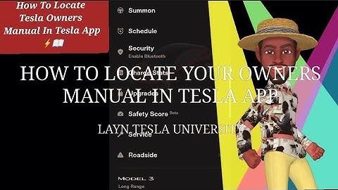 How To Locate @tesla Owners Manual In Tesla App ⚡📖
