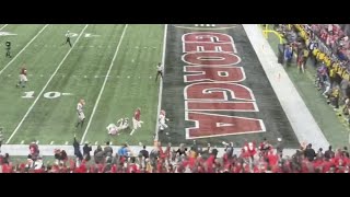 MONTAGE: 25 fan videos of Kelee Ringo's pick 6 in Georgia's national championship