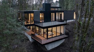 MODERN HILLSIDE CABIN HOUSE DESIGN IDEAS | 10 HILLSIDE PREFAB CABINS TO REDEFINE OUTDOOR LIVING!