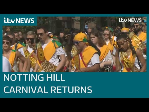 Notting Hill Carnival returns to the streets of west London after two year hiatus | ITV News