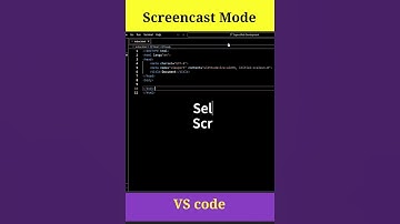 Screencast Mode - Vs code #shortvideo #coding #vscode #ai #screenrecorder #screencast #screencasting