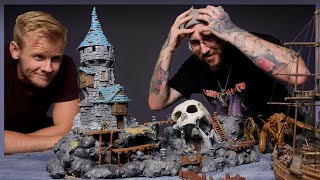 Horrific Terrain Build Using Expanding Foam and Halloween Skulls