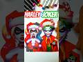 Art tutorials be like 👀🤯🤣 Joker & Harley 🎨 How to go Viral