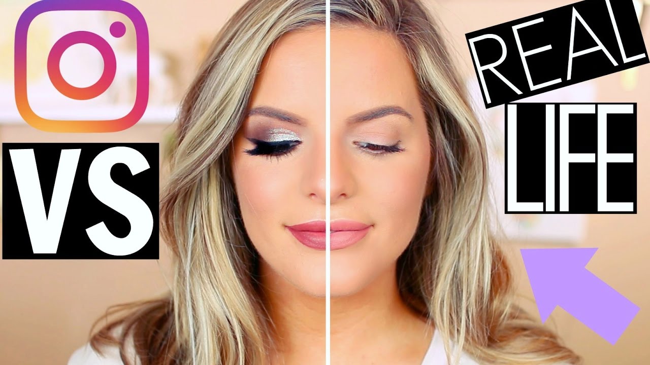INSTAGRAM MAKEUP VS REAL LIFE Casey Holmes YouTube