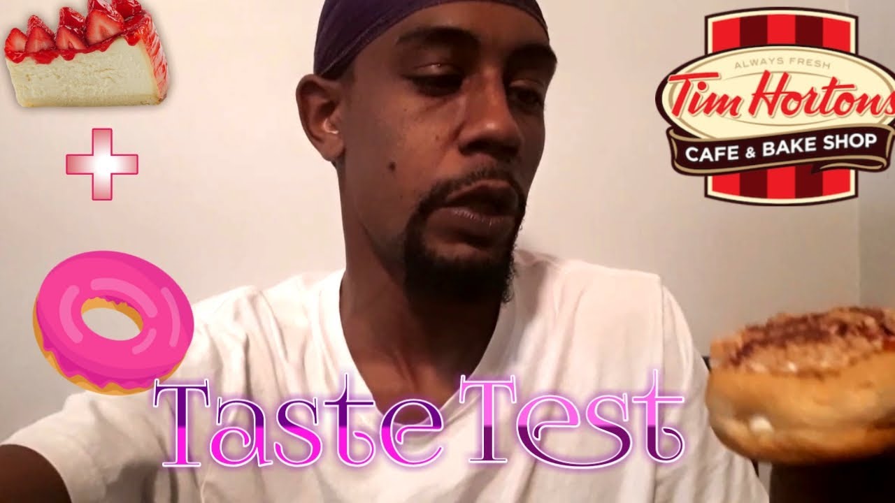 Tim Hortons NEW NY Strawberry Cheesecake Donut TASTE TEST 3 YouTube
